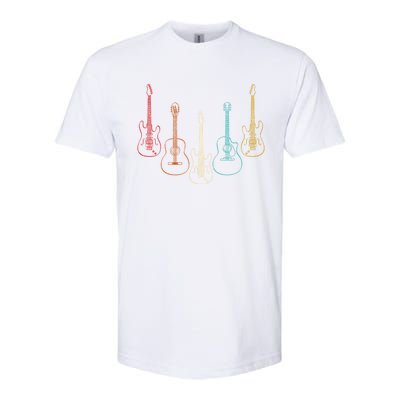 Retro Guitar Cute Gift Softstyle CVC T-Shirt