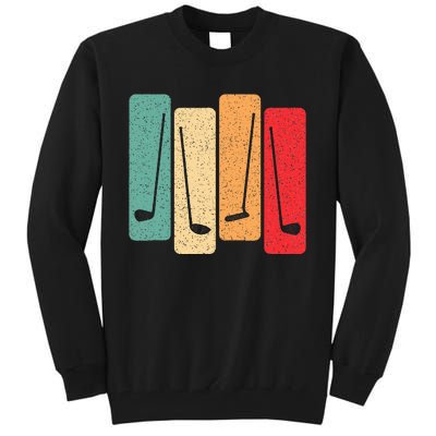 Retro Golf Club Vintage Golf Lover Golfer Tall Sweatshirt