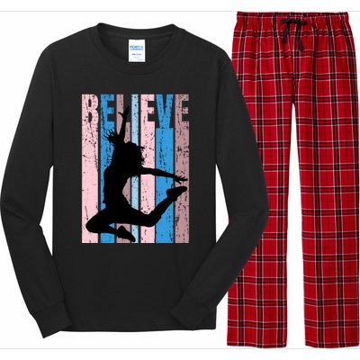 Retro Girls Dance Dancing Dancer Modern Dance Teacher Cool Gift Long Sleeve Pajama Set