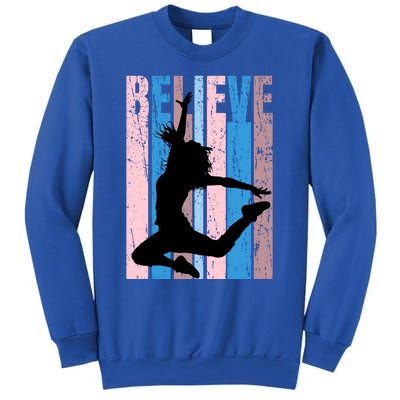 Retro Girls Dance Dancing Dancer Modern Dance Teacher Cool Gift Sweatshirt