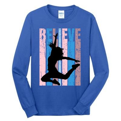 Retro Girls Dance Dancing Dancer Modern Dance Teacher Cool Gift Tall Long Sleeve T-Shirt