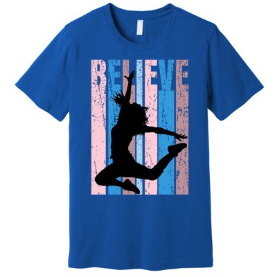 Retro Girls Dance Dancing Dancer Modern Dance Teacher Cool Gift Premium T-Shirt