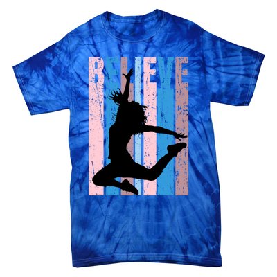 Retro Girls Dance Dancing Dancer Modern Dance Teacher Cool Gift Tie-Dye T-Shirt