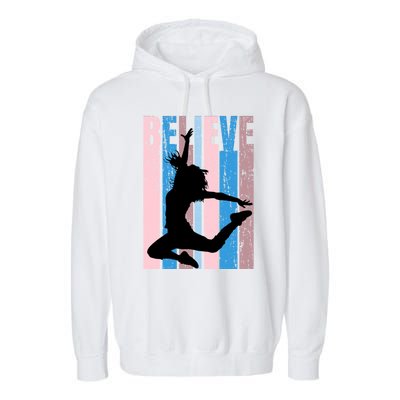 Retro Girls Dance Dancing Dancer Modern Dance Teacher Cool Gift Garment-Dyed Fleece Hoodie