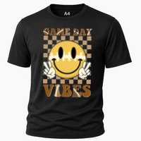Retro Game Day Vibes Smiley Emoji Football Fan Performance Shirt