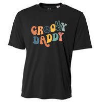 Retro Groovy Daddy Gifts for Dad Fathers Day Cooling Performance Crew T-Shirt