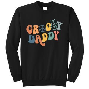 Retro Groovy Daddy Gifts for Dad Fathers Day Sweatshirt