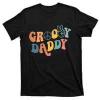 Retro Groovy Daddy Gifts for Dad Fathers Day T-Shirt