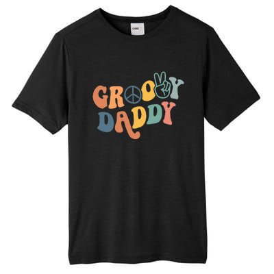 Retro Groovy Daddy Gifts for Dad Fathers Day Tall Fusion ChromaSoft Performance T-Shirt