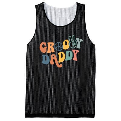 Retro Groovy Daddy Gifts for Dad Fathers Day Mesh Reversible Basketball Jersey Tank