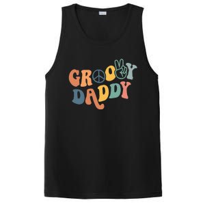 Retro Groovy Daddy Gifts for Dad Fathers Day PosiCharge Competitor Tank