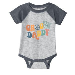 Retro Groovy Daddy Gifts for Dad Fathers Day Infant Baby Jersey Bodysuit