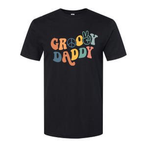 Retro Groovy Daddy Gifts for Dad Fathers Day Softstyle CVC T-Shirt