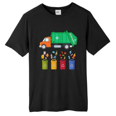 Recycling Garbage Day Gift Garbage Truck Funny Gift Funny Gift Tall Fusion ChromaSoft Performance T-Shirt