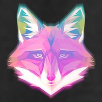Retro Glowing Digital Polygon Fox Cool Comfort Performance Bucket Hat