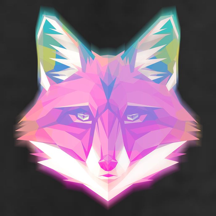 Retro Glowing Digital Polygon Fox Cool Comfort Performance Bucket Hat
