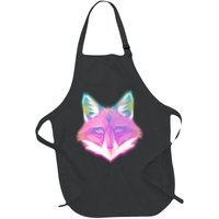 Retro Glowing Digital Polygon Fox Apron