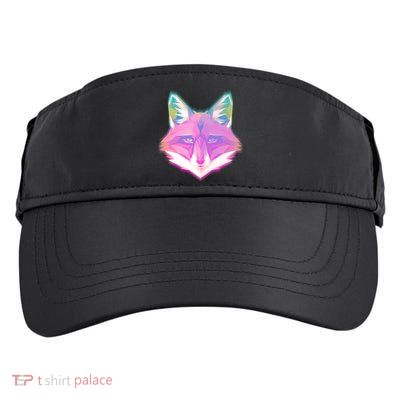 Retro Glowing Digital Polygon Fox Adult Drive Performance Visor