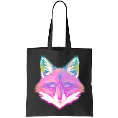 Retro Glowing Digital Polygon Fox Bag