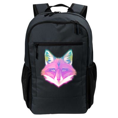 Retro Glowing Digital Polygon Fox Daily Commute Backpack