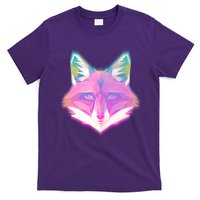 Retro Glowing Digital Polygon Fox T-Shirt