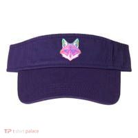Retro Glowing Digital Polygon Fox Visor