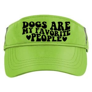 Retro Groovy Dogs Are My Favorite People Dog Owner Lover Gift Adult Drive Performance Visor