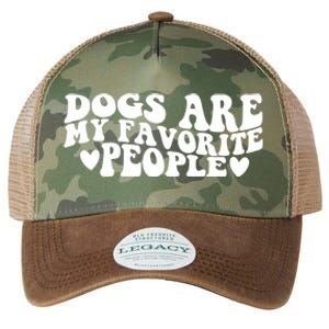 Retro Groovy Dogs Are My Favorite People Dog Owner Lover Gift Legacy Tie Dye Trucker Hat