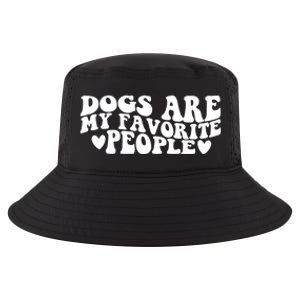 Retro Groovy Dogs Are My Favorite People Dog Owner Lover Gift Cool Comfort Performance Bucket Hat