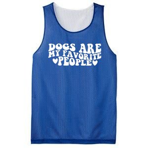 Retro Groovy Dogs Are My Favorite People Dog Owner Lover Gift Mesh Reversible Basketball Jersey Tank