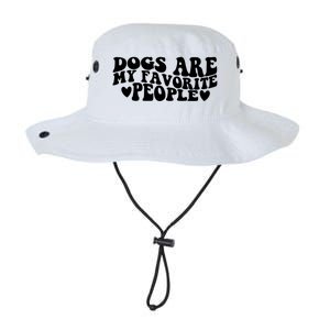 Retro Groovy Dogs Are My Favorite People Dog Owner Lover Gift Legacy Cool Fit Booney Bucket Hat