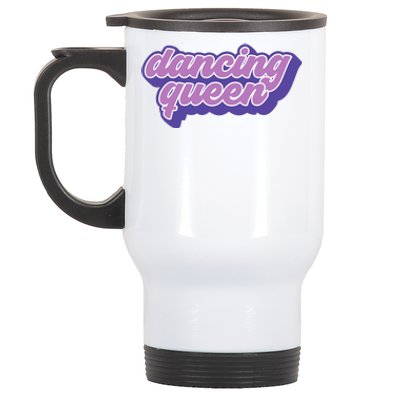 Retro Groovy Dancing Queen Vintage 70s Clothing Dance Gift Cute Gift Stainless Steel Travel Mug