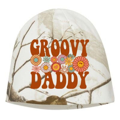 Retro Groovy Daddy Matching Family 1st Birthday Party Kati - Camo Knit Beanie