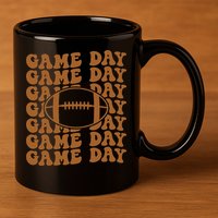 Retro Game Day American Football Lovers Mom Player 11oz C Handle Ceramic Mug