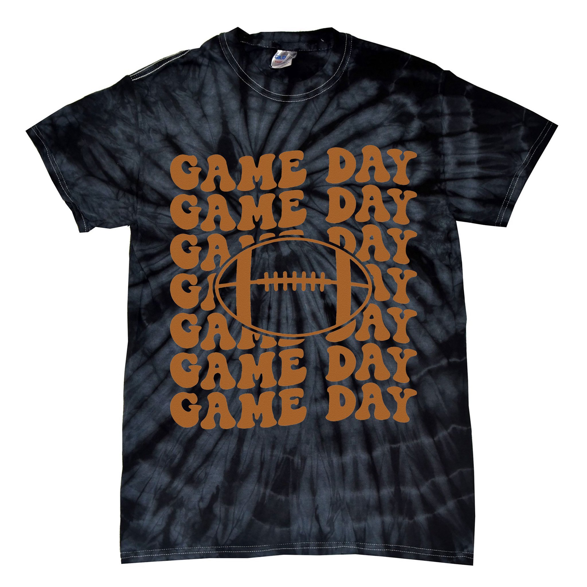 Retro Game Day American Football Lovers Mom Player Tie-Dye T-Shirt