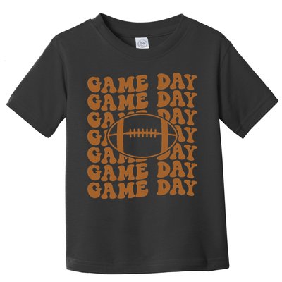 Retro Game Day American Football Lovers Mom Player Toddler T-Shirt
