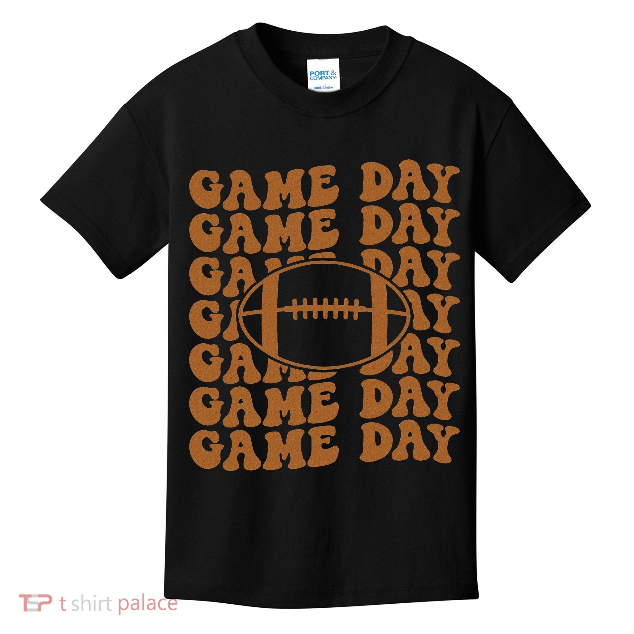 Retro Game Day American Football Lovers Mom Player Kids T-Shirt
