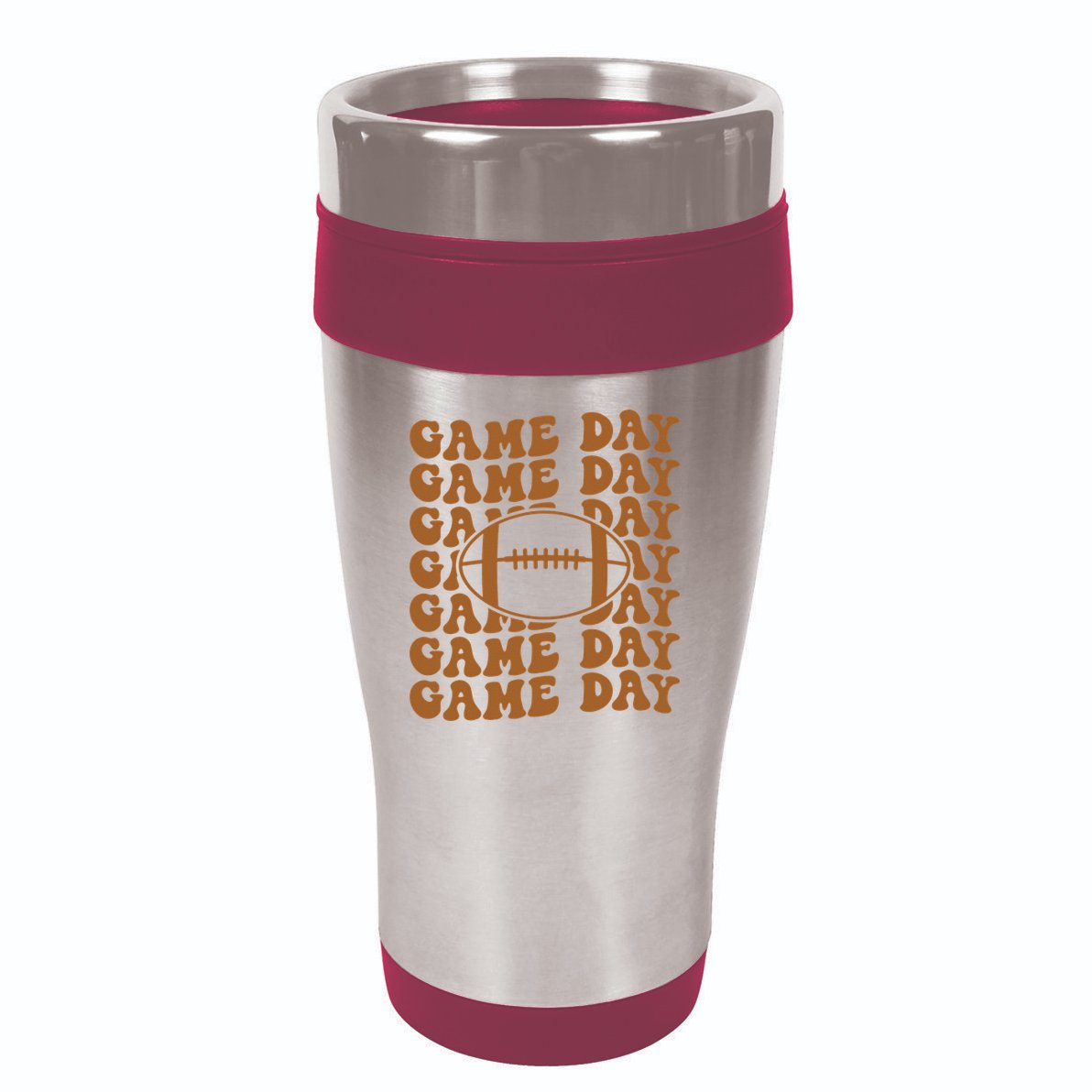 Retro Game Day American Football Lovers Mom Player 16oz Travel Tumbler