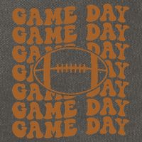 Retro Game Day American Football Lovers Mom Player Cotton Canvas Backpack