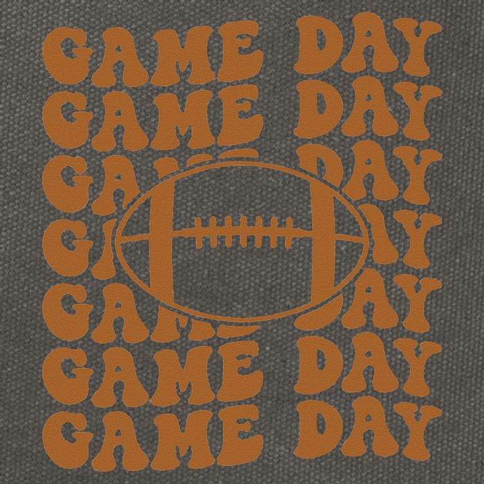 Retro Game Day American Football Lovers Mom Player Cotton Canvas Backpack