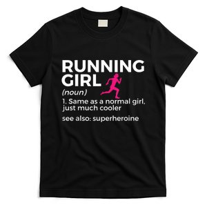 Running Girl Definition Funny Runner T-Shirt