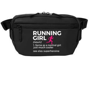 Running Girl Definition Funny Runner Crossbody Pack