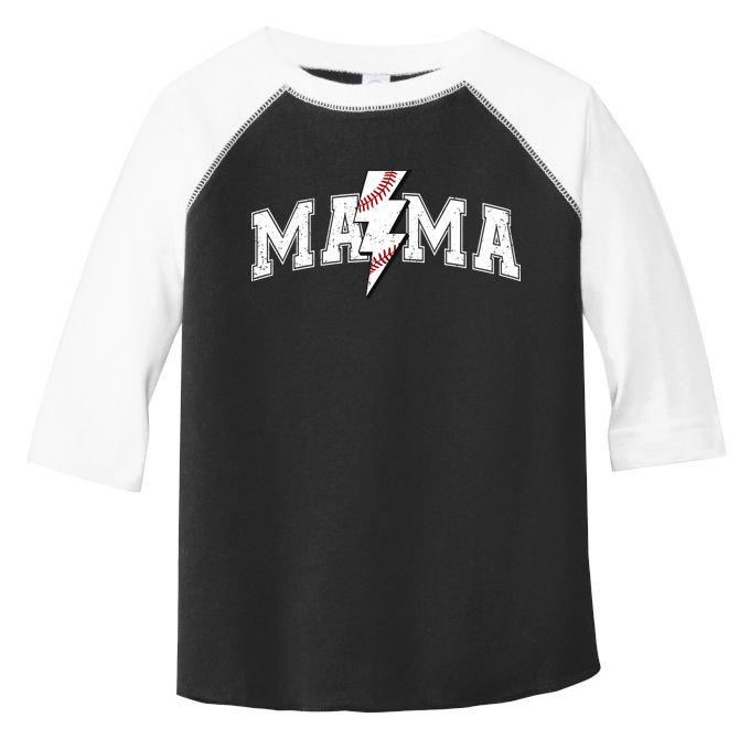 Retro Game Day Baseball Mama Mom Sport Lover Toddler Fine Jersey T-Shirt