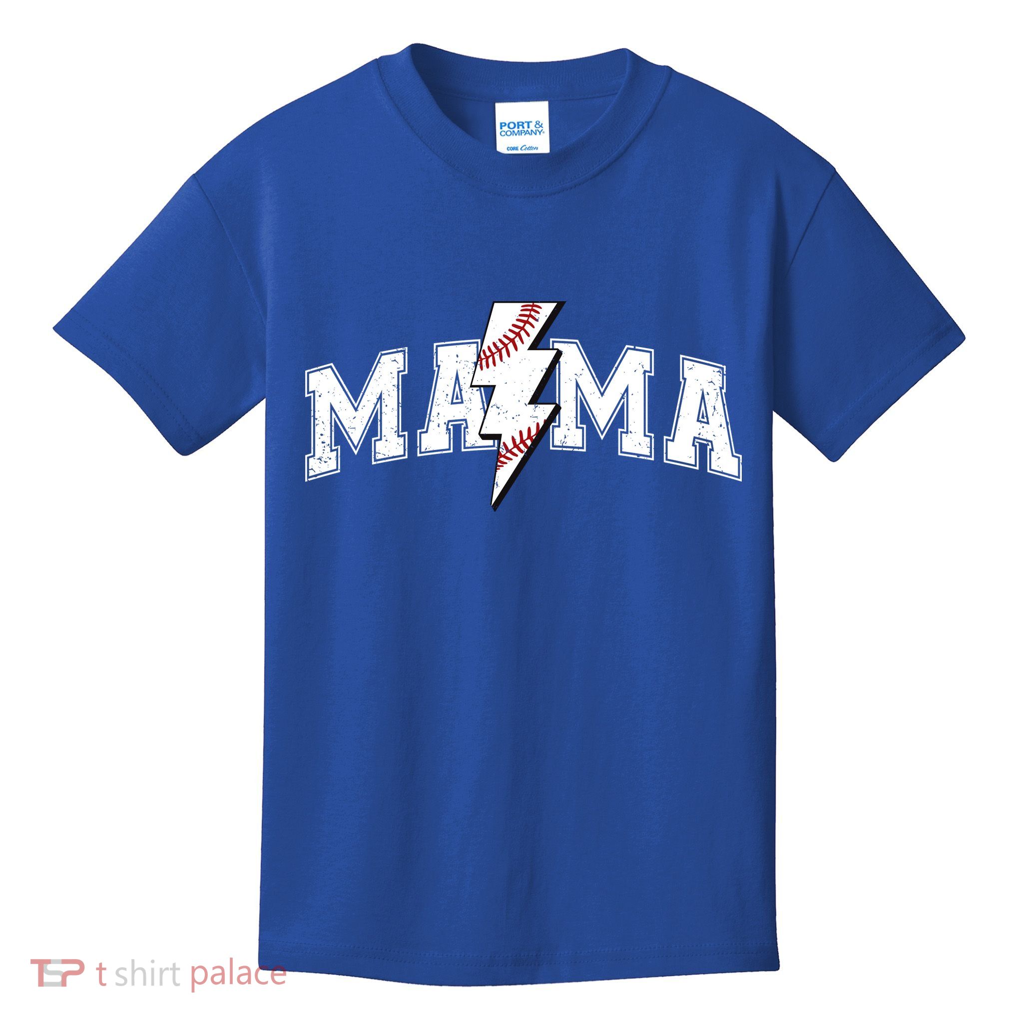 Retro Game Day Baseball Mama Mom Sport Lover Kids T-Shirt