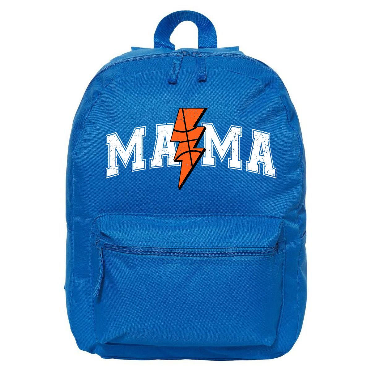 Retro Game Day Basketball Mama Mom Sport Lover 16 in Basic Backpack