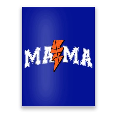 Retro Game Day Basketball Mama Mom Sport Lover Poster