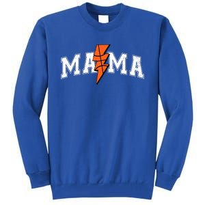 Retro Game Day Basketball Mama Mom Sport Lover Tall Sweatshirt