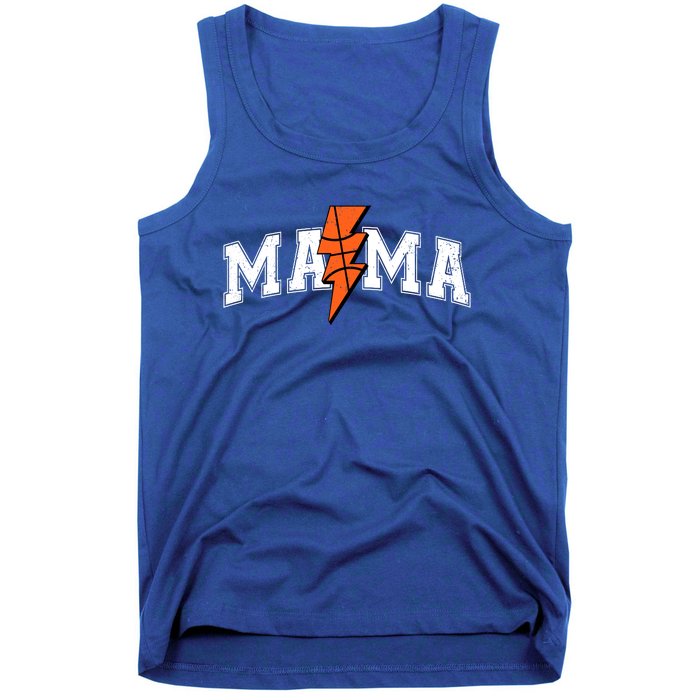 Retro Game Day Basketball Mama Mom Sport Lover Tank Top