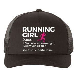 Running Girl Definition Funny Runner Yupoong Adult 5-Panel Trucker Hat