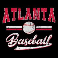 Retro Game Day Vintage Atlanta Baseball Sweatshirt